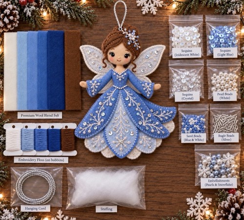 Diy winter frost snow fairy - diy,