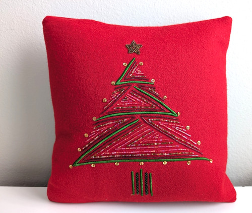 Felted wool christmas tree - felted,