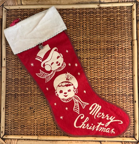 Vintage red felt 1940 - vintage,